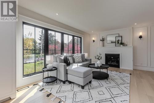 3029 Eva Drive, Burlington, ON - Indoor Photo Showing Living Room With Fireplace