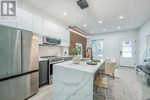 191 Parkmount Road, Toronto, ON - Indoor Photo Showing Kitchen With Stainless Steel Kitchen With Upgraded Kitchen