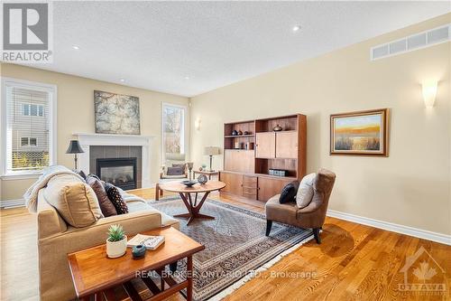 53 Cinnabar Way, Ottawa, ON - Indoor Photo Showing Living Room With Fireplace