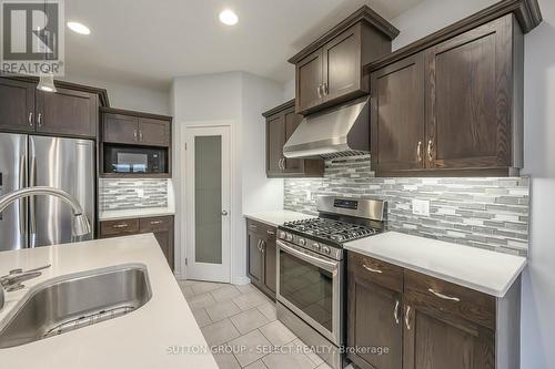 Kitchen with walk in pantry - 966 Moy Crescent, London, ON - Indoor Photo Showing Kitchen With Stainless Steel Kitchen With Upgraded Kitchen