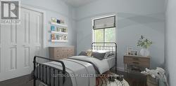 Virtually Staged bedroom on main floor - 