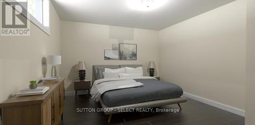 Virtually Staged lower bedroom - 966 Moy Crescent, London, ON - Indoor Photo Showing Bedroom