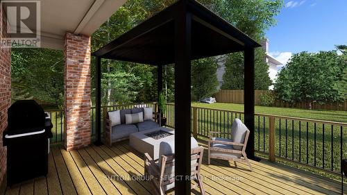 Virtually Staged exterior - 966 Moy Crescent, London, ON - Outdoor With Deck Patio Veranda With Exterior