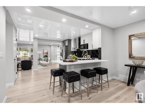 10713 St Gabriel School Rd Nw, Edmonton, AB - Indoor Photo Showing Kitchen With Upgraded Kitchen