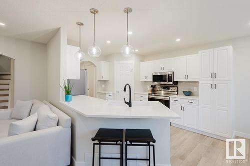 420 84 St Sw, Edmonton, AB - Indoor Photo Showing Kitchen With Upgraded Kitchen