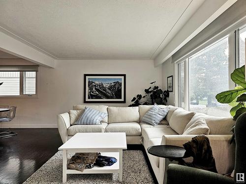 9535 148 St Nw, Edmonton, AB - Indoor Photo Showing Living Room