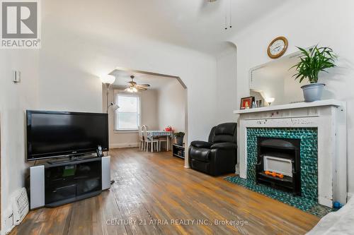 7 Cherry Nook Gardens, Toronto, ON - Indoor Photo Showing Living Room With Fireplace