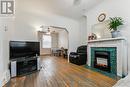 7 Cherry Nook Gardens, Toronto, ON  - Indoor Photo Showing Living Room With Fireplace 