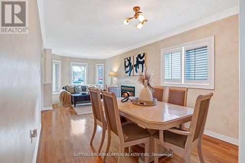 88 Klamath Court, Vaughan, ON - Indoor Photo Showing Dining Room With Fireplace