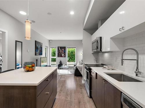 204-767 Tyee Rd, Victoria, BC - Indoor Photo Showing Kitchen With Upgraded Kitchen