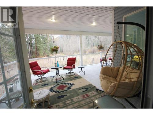 Covered Deck off the Primary Suite - 555 San Ang Way, Princeton, BC - Indoor Photo Showing Other Room