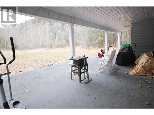 Covered Patio off the Basement - 555 San Ang Way, Princeton, BC - Outdoor With Exterior