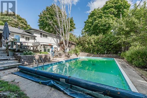 7 Alexander Avenue, Barrie, ON - Outdoor With In Ground Pool With Deck Patio Veranda