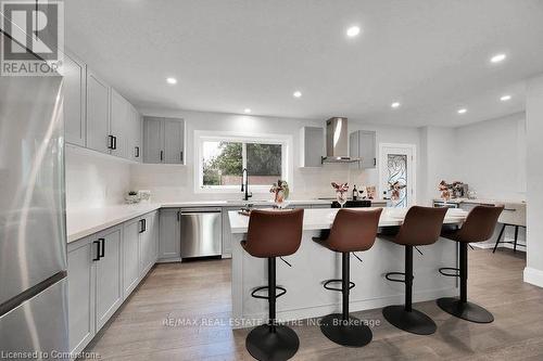 495-497 Mary Street, Woodstock, ON - Indoor Photo Showing Kitchen With Stainless Steel Kitchen With Upgraded Kitchen