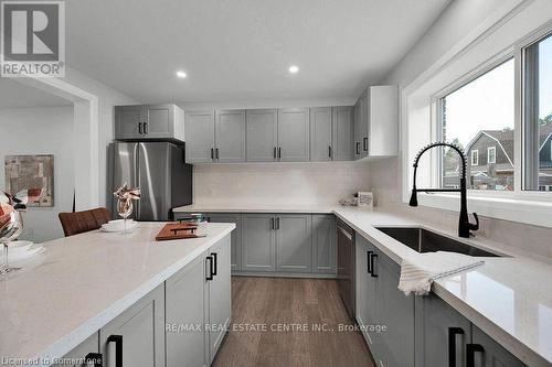 495-497 Mary Street, Woodstock, ON - Indoor Photo Showing Kitchen With Stainless Steel Kitchen With Upgraded Kitchen