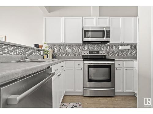 #203 8108 109 St Nw, Edmonton, AB - Indoor Photo Showing Kitchen With Double Sink