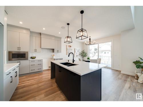 2035 165 St Sw, Edmonton, AB - Indoor Photo Showing Kitchen With Double Sink With Upgraded Kitchen