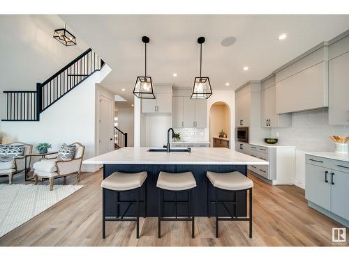 2035 165 St Sw, Edmonton, AB - Indoor Photo Showing Kitchen With Upgraded Kitchen