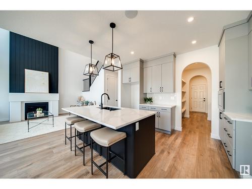 2035 165 St Sw, Edmonton, AB - Indoor Photo Showing Kitchen With Upgraded Kitchen