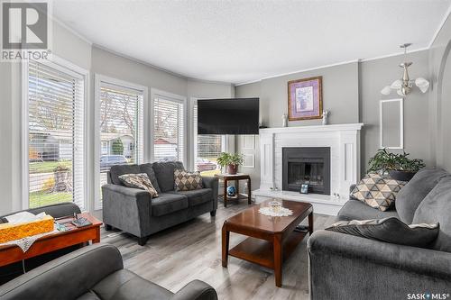 54 Henigman Place, Saskatoon, SK - Indoor Photo Showing Living Room With Fireplace