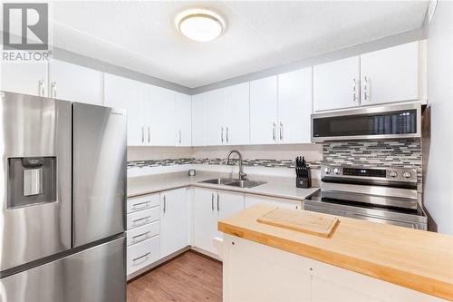 1105 Belfry Avenue Unit# 107, Sudbury, ON - Indoor Photo Showing Kitchen With Double Sink