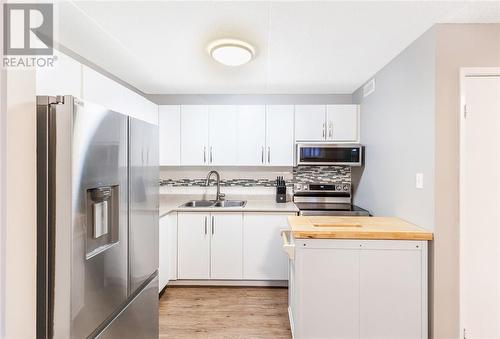 1105 Belfry Avenue Unit# 107, Sudbury, ON - Indoor Photo Showing Kitchen With Double Sink