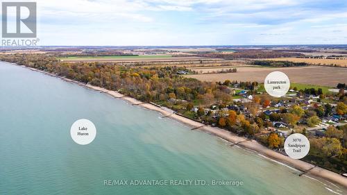 Beautiful Lake Huron & famous sunsets - 3070 Sandpiper Trail, Plympton-Wyoming (Plympton Wyoming), ON - Outdoor With Body Of Water With View