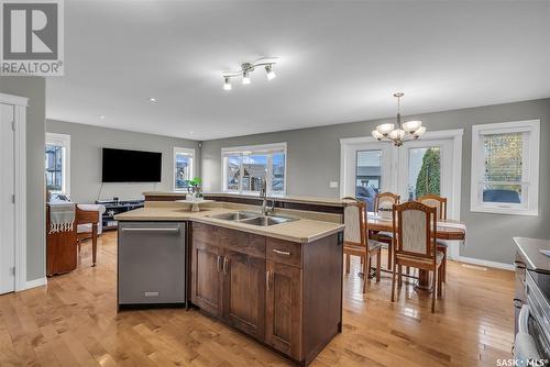 702 Lynd Crescent, Saskatoon, SK - Indoor Photo Showing Kitchen With Double Sink