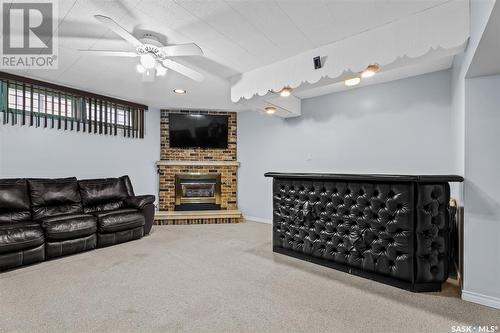 801 Keith Street, Moose Jaw, SK - Indoor With Fireplace