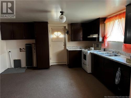 364 Du Pouvoir Road, Edmundston, NB - Indoor Photo Showing Kitchen With Double Sink