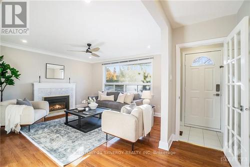 29 Capilano Drive, Ottawa, ON - Indoor Photo Showing Living Room With Fireplace