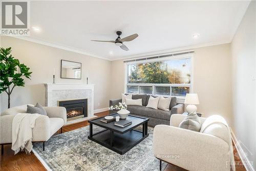 29 Capilano Drive, Ottawa, ON - Indoor Photo Showing Living Room With Fireplace