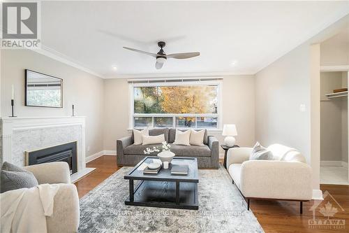 29 Capilano Drive, Ottawa, ON - Indoor Photo Showing Living Room With Fireplace