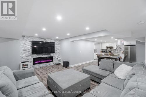 7 Prince Edward Boulevard, Brampton, ON - Indoor With Fireplace