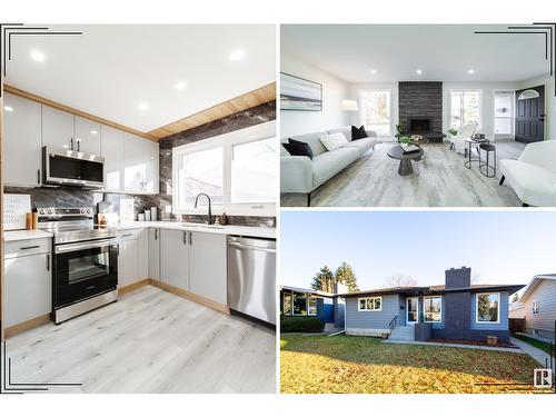 784 Lee Ridge Rd Nw, Edmonton, AB - Indoor Photo Showing Kitchen With Stainless Steel Kitchen