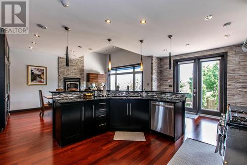 26 Golf Course Road, St. John'S, NL - Indoor Photo Showing Kitchen With Fireplace With Stainless Steel Kitchen With Upgraded Kitchen