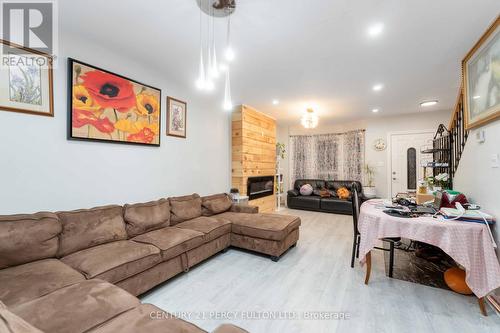 55 Francis Street, Hamilton, ON - Indoor Photo Showing Living Room With Fireplace