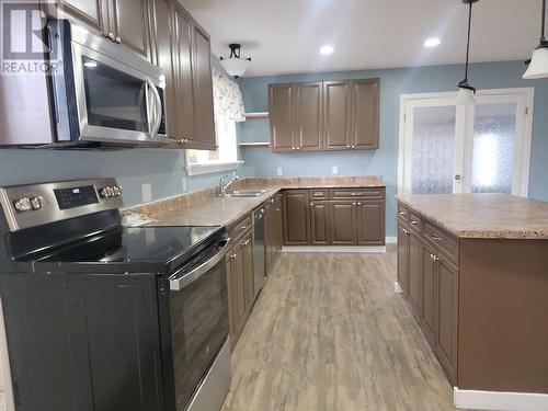 550 Palmer Street, Quesnel, BC - Indoor Photo Showing Kitchen With Double Sink