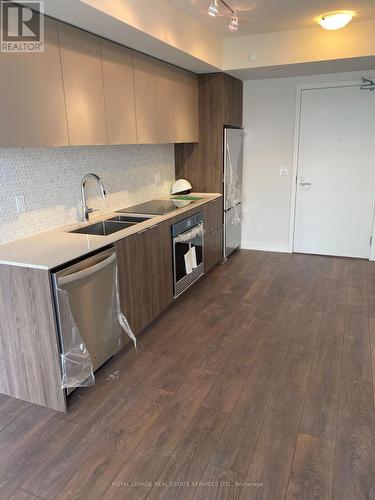 1003 - 2 Sonic Way, Toronto, ON - Indoor Photo Showing Kitchen With Stainless Steel Kitchen