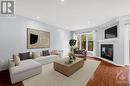 Virtually Staged - 326 Statewood Drive, Kanata, ON  - Indoor Photo Showing Living Room With Fireplace 