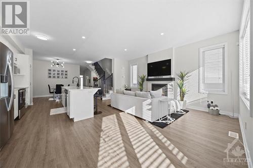 124 Jardiniere Street, Stittsville, ON - Indoor Photo Showing Living Room With Fireplace