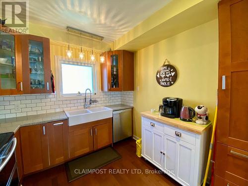 149 Essex Avenue, Iroquois Falls, ON - Indoor Photo Showing Kitchen With Double Sink