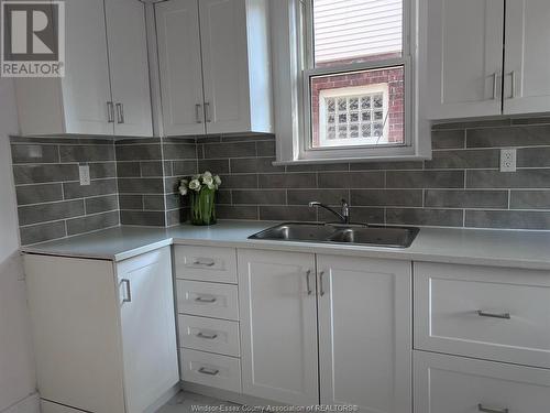 1551 Dufferin, Windsor, ON - Indoor Photo Showing Kitchen With Double Sink