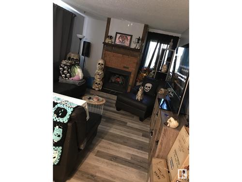 10826 113 St Nw, Edmonton, AB - Indoor With Fireplace