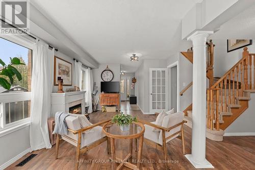 11 Lilly Mckeowan Crescent, East Gwillimbury (Mt Albert), ON - Indoor Photo Showing Living Room With Fireplace