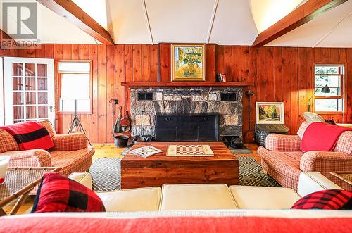 7 Fire Route 277C, Galway-Cavendish And Harvey, ON - Indoor Photo Showing Living Room With Fireplace