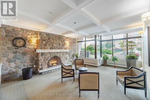 1112 - 1615 Bloor Street, Mississauga, ON - Indoor With Fireplace