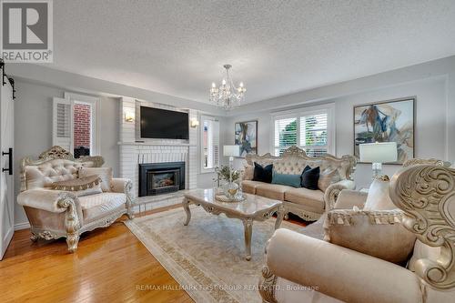 47 Stratton Crescent, Whitby, ON - Indoor Photo Showing Living Room With Fireplace