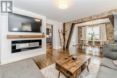 54 Stanley Street, Cambridge, ON - Indoor Photo Showing Living Room With Fireplace