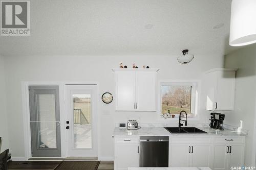 555 Elevator Road, Wakaw, SK - Indoor Photo Showing Kitchen With Double Sink